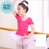 Váy múa bèo cầu ngực 4 màu phối trắng