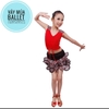 Bộ khiêu vũ dancesport da báo đỏ