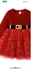 Váy Noel nhung sao lấp lánh s110