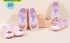 Giày vải múa satin vương miện kimsa