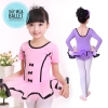 Váy múa 3 nơ viền đen dài tay