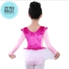 Váy múa phối nhung bèo hồng