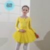 Váy múa đan lưng sao dài tay (hồng, xanh, vàng, tím, cam)