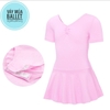 Váy tập múa cotton tay ngắn