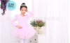 Váy múa tiên viền dài tay màu hồng, trắng, vàng