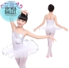 Váy múa ballet 2 dây kimsa trắng