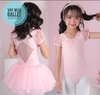Set áo váy múa phối ren tay lưng