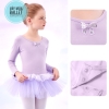 Váy múa nơ bèo lấp lánh dài (nhiều màu)