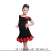 Bộ váy khiêu vũ latin hoa hồng