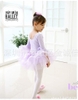 Váy múa tay loe lỡ tím