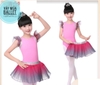 Set áo váy múa hồng pha ghi kimsa