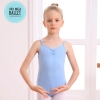 Áo tập múa 2 dây khoét lưng (đen, hồng, xanh)