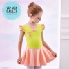 Váy tập múa cổ tàu cài chéo tiên ngắn (hồng, tím, vàng)