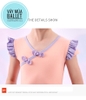 Váy tập múa cổ tàu cài chéo tiên ngắn (hồng, tím, vàng)