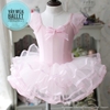 Váy múa tay tiên đan lưng viền Barbie (hồng, trắng, xanh, vàng)