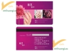 Mẫu thẻ hội viên dành cho tiệm nail sang trọng
