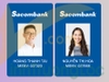 Mẫu thẻ nhân viên đứng Ngân hàng Sacombank