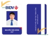 Mẫu thẻ nhân viên đứng Ngân hàng BIDV