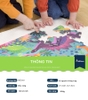 Ghép Hình Động Vật Khủng Long 104 pcs Cho Bé 3Y+ Chính Hãng Mideer  - Hộp Thiếc Có Quai Xách - Dinasour puzzle Mideer MD3026