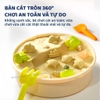 Bộ cát động lực an toàn màu tự nhiên hộp màu xanh mới bản mini nhỏ gọn dễ mang đi - mideer sand play set portable pack