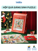 Đồ Chơi Noel Ghép Hình Hộp Quà Giáng Sinh Cho Bé - Mideer Gift Box Puzzle Christmas
