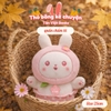 Thỏ bông kể chuyện quần hồng chấm bi trắng size 25cm - Tân Việt