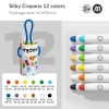 Bút Sáp Màu Lụa Mideer - Vẽ Được Trên Nhiều Vật Liệu - Dễ Dàng Lau Sạch - Mideer Silky Crayon