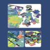 Ghép Hình Động Vật Khủng Long 104 pcs Cho Bé 3Y+ Chính Hãng Mideer  - Hộp Thiếc Có Quai Xách - Dinasour puzzle Mideer MD3026