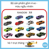 Đồ Chơi Bãi Đỗ Xe Gồm 4 Xe Và 1 Trực Thăng Chính Hãng Bowa 8025 - Parking Lot - Racing Car