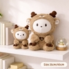 Hươu con kể chuyện áo mũ nâu size 40cm - Tân Việt