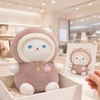 Mèo bông kể chuyện áo mũ nâu mắt xanh size 25cm - Tân Việt
