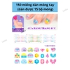 Dán móng tay 150pcs - tình yêu (tím)