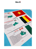 Bộ Thẻ Học Flashcard 100 Lá Cờ Các Nước Nổi Tiếng Trên Thế Giới - Kích Cỡ 15 X 10 cm