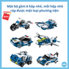 Đồ Chơi Xếp Hình Robot Cảnh Sát Bộ Gồm 6 Hộp Nhỏ Ráp Thành Chiến Binh Thần Tốc  - Hiệu Qman - 594 chi tiết - bé 6Y+