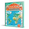 Sách Atlas thế giới Tập bản đồ tương tác - Ngắm lục địa – Chạm núi sông – Nhớ địa danh Kim Đồng