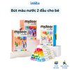 (12 màu) Bút lông màu mỹ thuật cao cấp- mideer washable marker dual-tip 12 colour
