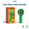 Quạt cầm tay cho bé loại sạc điện cổng USB có dây treo hình khủng long - mideer