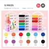 Bút Lông Màu Đầu Tròn, Nguyên Liệu Cao Cấp Can Toàn Cho Bé Từ 2 Tuổi Tập Vẽ Tô Màu Mideer Round-tip Washable Marker - 12 Colours