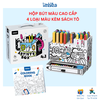 Bộ Bút Màu Cao Cấp Mideer Gồm 4 Loại Bút Và Sách Tô Màu - Mideer Artist' Box 4 in 1