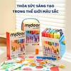 (36 màu) Bút lông màu mỹ thuật cao cấp - mideer washable marker dual-tip 36 colour