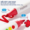 (12 màu) Bút lông màu mỹ thuật cao cấp- mideer washable marker dual-tip 12 colour