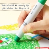 (12 màu) Bút Sáp Lụa Mềm Mượt Thân To Dễ Tô Loại Mới Thay ruột được 12 Màu - Mideer Silky Crayon Refillable