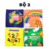 Bộ 4 sách vải Mini cloth book 4 cuốn bộ 2 - touch touch see see 2 - lalala baby