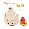 Lồng Đèn Gỗ Trung Thu Mẫu Mới 2024 Lalamoon - Bộ Kit DIY Tự Vẽ và Làm Đèn Trông Trăng - Lalala Baby