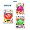 Combo B 3 cuốn 150 miếng dán hình thông minh - Động Vật, Trái cây rau củ, Phương tiện giao thông - Minh Thắng