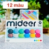 (12 màu) Combo đất sét 12 màu và hộp dụng cụ mideer - đất nặn an toàn cao cấp