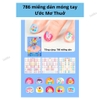 (Mẫu to 786 mảnh) Dán móng tay - baby xanh - TOI