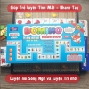 Đồ chơi Domino song ngữ Anh Việt có bàn chơi gập thành hộp đựng - Đồ dùng - cho bé từ 3 tuổi - Hiệu Foxi