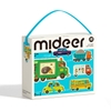 Bộ Ghép Tranh Xe Cộ Phương Tiện Giao Thông mẫu mới từ 2 tuổi My First Artist Puzzle - Busy Cars Mideer