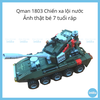 Bộ xếp hình 8 trong 1 Qman 1803 - Chiến Xa Lội Nước - Hàng Chất Lượng Cao 6Y+